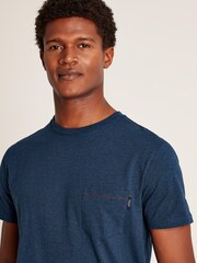 Joules Flynn Blue Graphic Tee-Graphic Jersey T-Shirt - Image 5 of 6