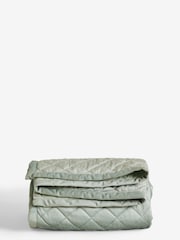 Sage Green Hamilton Velvet Quilted Bedspread - Image 3 of 3