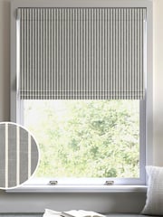 Black Franklin Made To Measure Roman 100% Cotton Blind - Image 1 of 6