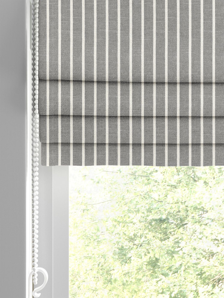 Black Franklin Made To Measure Roman 100% Cotton Blind - Image 2 of 6