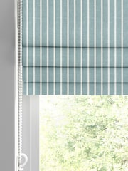 Teal Blue Franklin Made To Measure Roman 100% Cotton Blind - Image 2 of 6