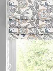 Grey Halo Made To Measure Roman 100% Cotton Blind - Image 2 of 6