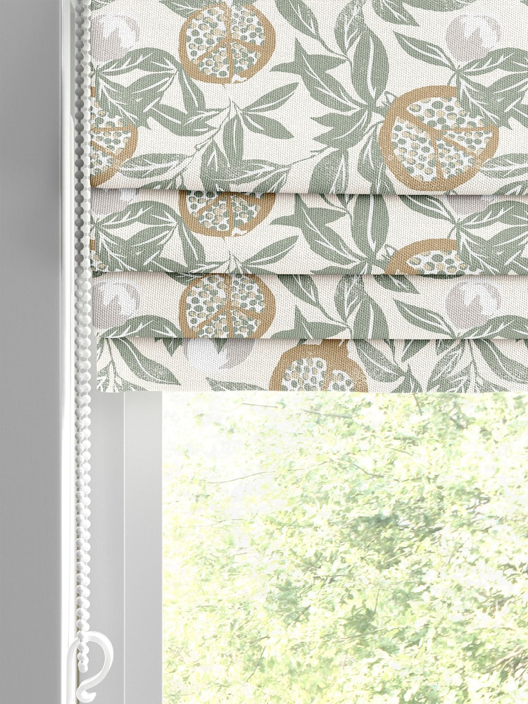 Green Halo Made To Measure Roman 100% Cotton Blind - Image 2 of 6