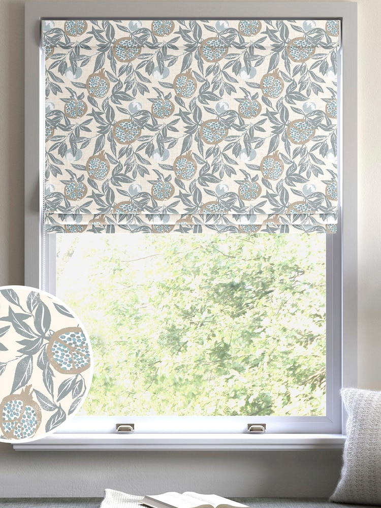 Green Halo Made To Measure Roman 100% Cotton Blind - Image 1 of 6