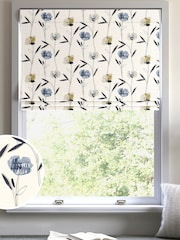 Blue Hetty Made To Measure Roman 100% Cotton Blind - Image 1 of 6