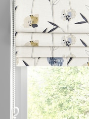 Blue Hetty Made To Measure Roman 100% Cotton Blind - Image 2 of 6