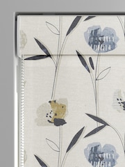 Blue Hetty Made To Measure Roman 100% Cotton Blind - Image 3 of 6