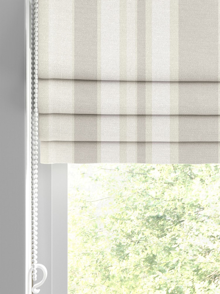 Cream Huddson Made To Measure Roman 100% Cotton Blinds - Image 2 of 6