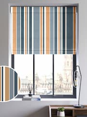 Orange Huddson Made To Measure Roman 100% Cotton Blinds - Image 1 of 6