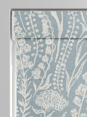 Teal Blue Jarrod Made To Measure Roman 100% Cotton Blind - Image 3 of 6