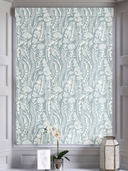 Teal Blue Jarrod Made To Measure Roman 100% Cotton Blind - Image 5 of 6