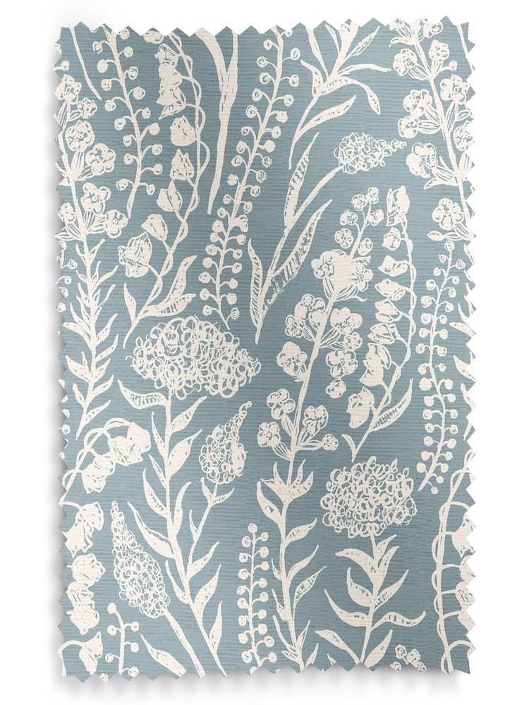 Teal Blue Jarrod Made To Measure Roman 100% Cotton Blind - Image 6 of 6