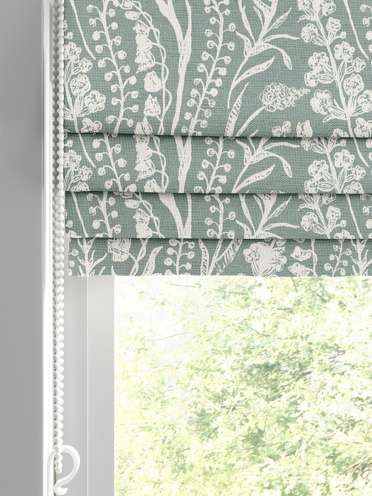 Green Jarrod Made To Measure Roman 100% Cotton Blind - Image 2 of 6