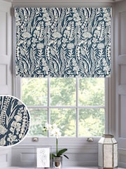 Blue Jarrod Made To Measure Roman 100% Cotton Blind - Image 1 of 6