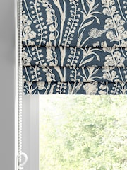 Blue Jarrod Made To Measure Roman 100% Cotton Blind - Image 2 of 6