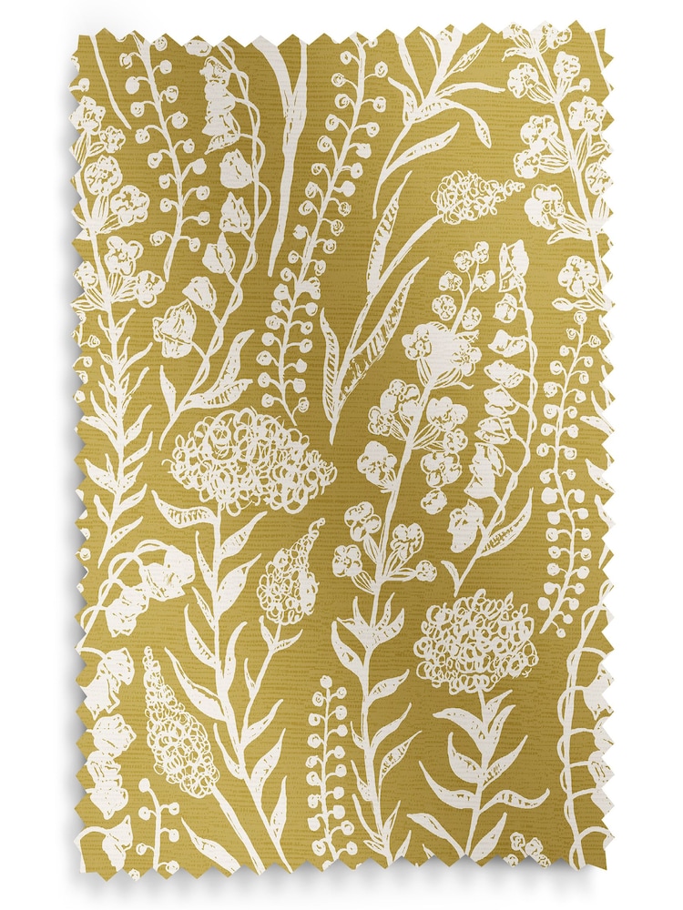 Yellow Jarrod Made To Measure Roman 100% Cotton Blinds - Image 6 of 6