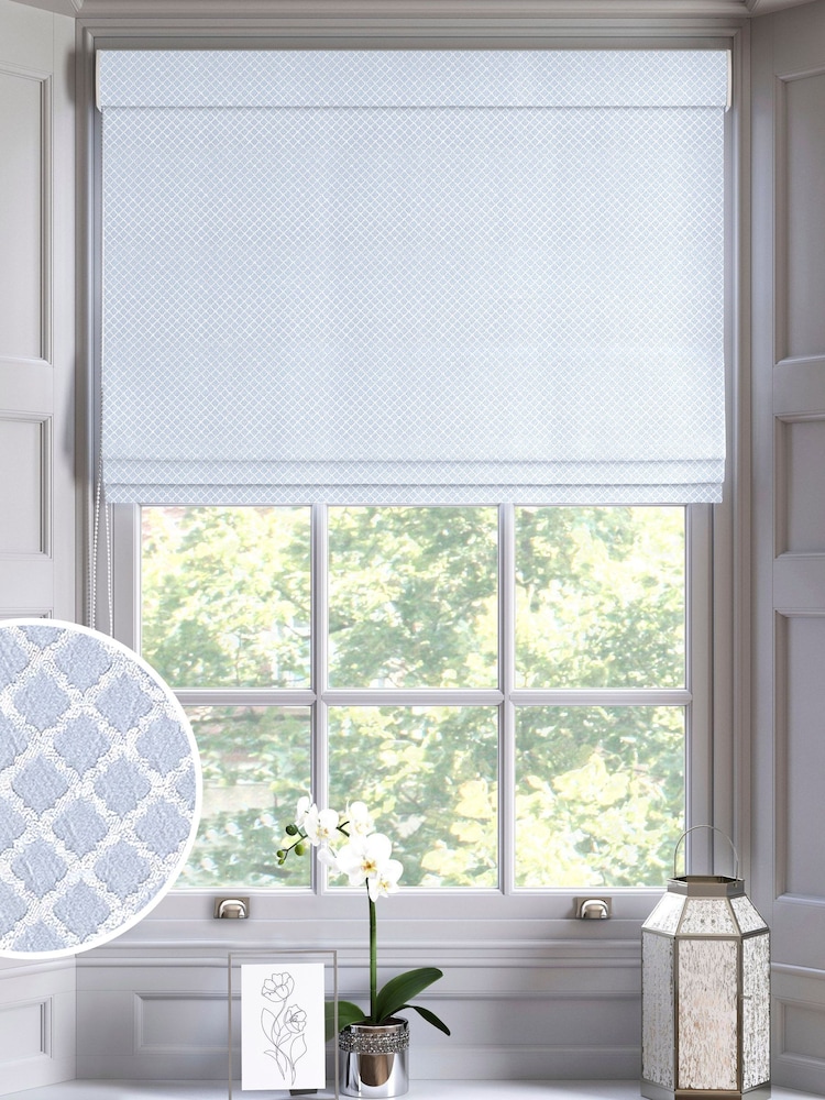 Blue Kyoto Made To Measure Roman Blind - Image 1 of 6