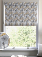 Grey Lotus Made To Measure Roman Blind - Image 1 of 6