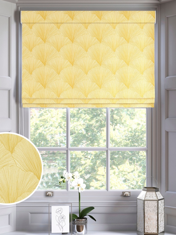 Yellow Merritt Made To Measure Roman Blind - Image 1 of 6
