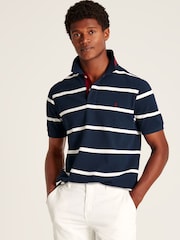 Joules Filbert Navy/White Striped Polo Shirt - Image 1 of 6