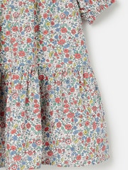 Joules Isabella White Tiered Woven Dress - Image 4 of 6
