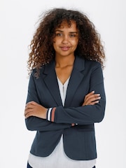 Kaffe Blue Kinnie Regular Fit Blazer - Image 1 of 6