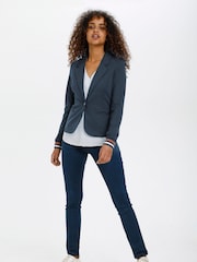 Kaffe Blue Kinnie Regular Fit Blazer - Image 3 of 6