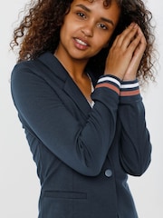 Kaffe Blue Kinnie Regular Fit Blazer - Image 4 of 6