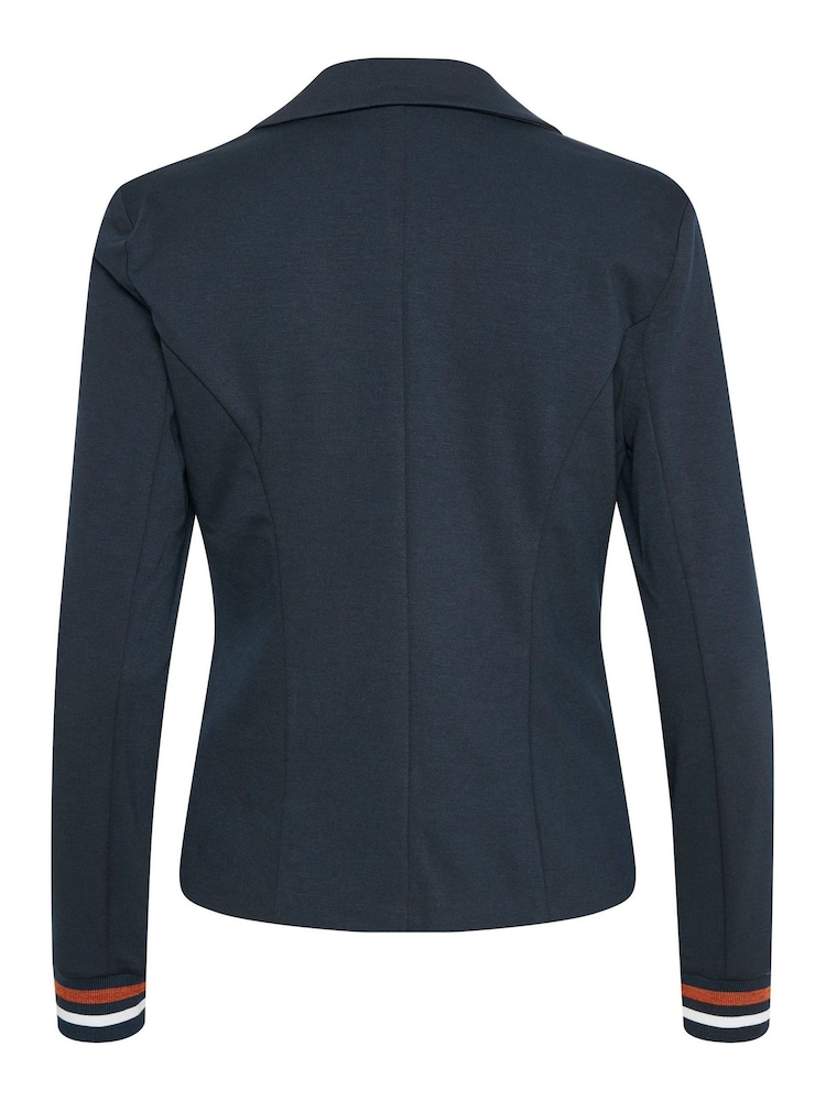 Kaffe Blue Kinnie Regular Fit Blazer - Image 6 of 6