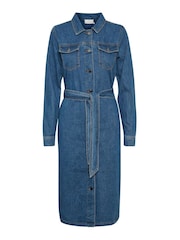 Kaffe Blue Keisha Denim Dress - Image 4 of 6