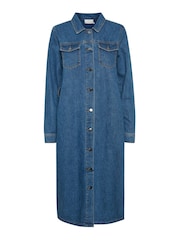 Kaffe Blue Keisha Denim Dress - Image 6 of 6
