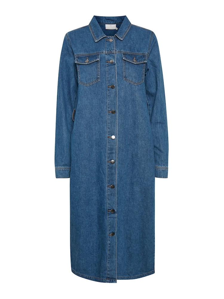 Kaffe Blue Keisha Denim Dress - Image 6 of 6 Kaffe Blue Keisha Denim Dress - Image 6 of 6