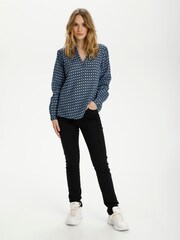 Kaffe Blue Sary Tilly Long Sleeve Blouse - Image 3 of 8