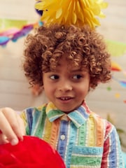 Little Bird by Jools Oliver Multi Rainbow Stripe Short and Shirt Set - Image 10 of 12