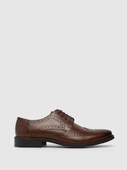 Rjavi usnjeni brogue čevlji Schuh Rowland - Slika 1 iz 4