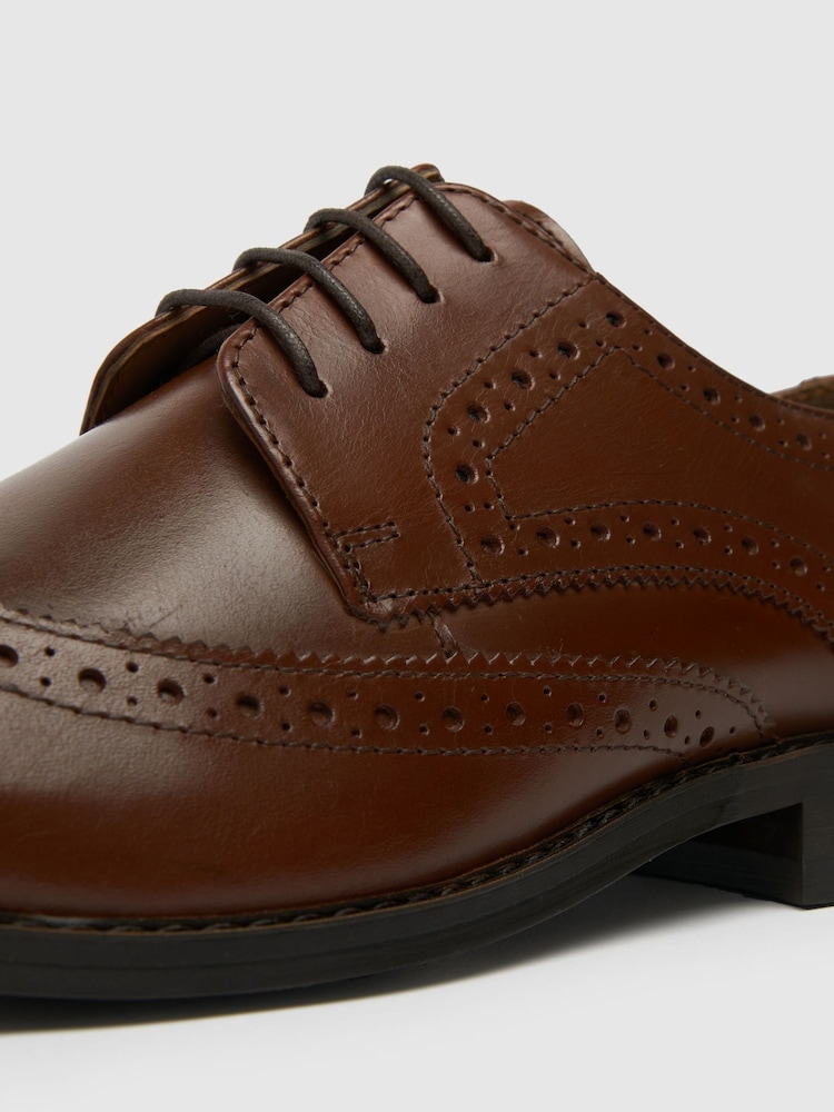 Rjavi usnjeni brogue čevlji Schuh Rowland - Slika 4 iz 4 Rjavi usnjeni brogue čevlji Schuh Rowland - Slika 4 iz 4
