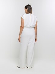 River Island Cream Embellished Jumpsuit - Image 2 of 4