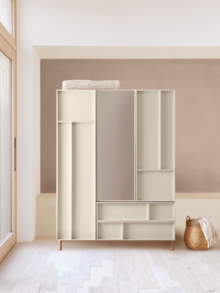 Cream Finsbury Triple, 2 Drawers Wardrobe - Image 1 of 9