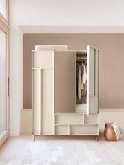 Cream Finsbury Triple, 2 Drawers Wardrobe - Image 2 of 9