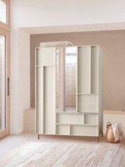 Cream Finsbury Triple, 2 Drawers Wardrobe - Image 3 of 9