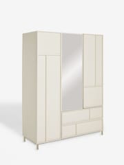 Cream Finsbury Triple, 2 Drawers Wardrobe - Image 8 of 9