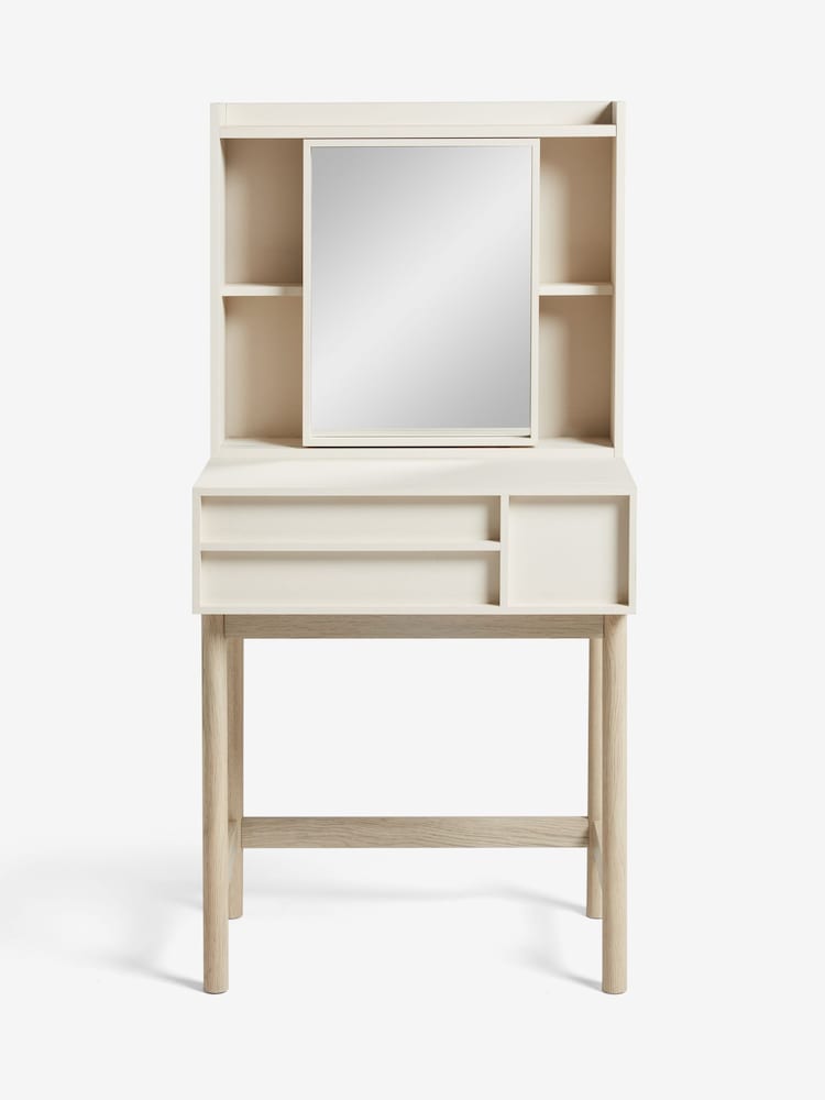 small cream dressing table Modern Extendable Dressing Table with 6 Drawers, 47.24"-90" Expandable Makeup Vanity Desk, Large Storage Organizer for Bedroom, Brown & Cream Vanity
