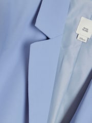 River Island Light Blue Girls Rolled Sleeve Blazer - Image 3 of 3