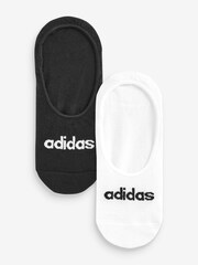 adidas White Thin Linear Ballerina Socks 2 Pack - Image 1 of 3