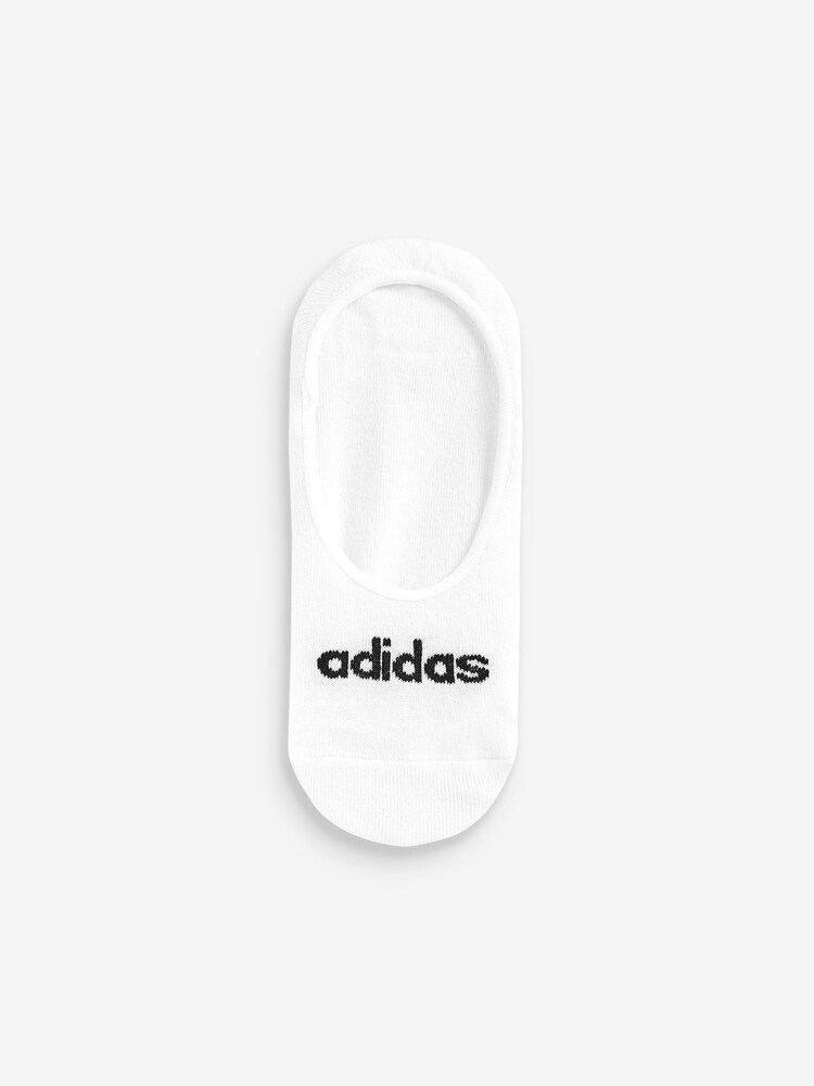 adidas White Thin Linear Ballerina Socks 2 Pack - Image 3 of 3