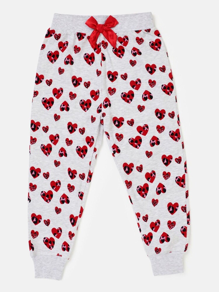 Angel & Rocket Grey Stella Heart Leopard Pyjamas - Image 5 of 5