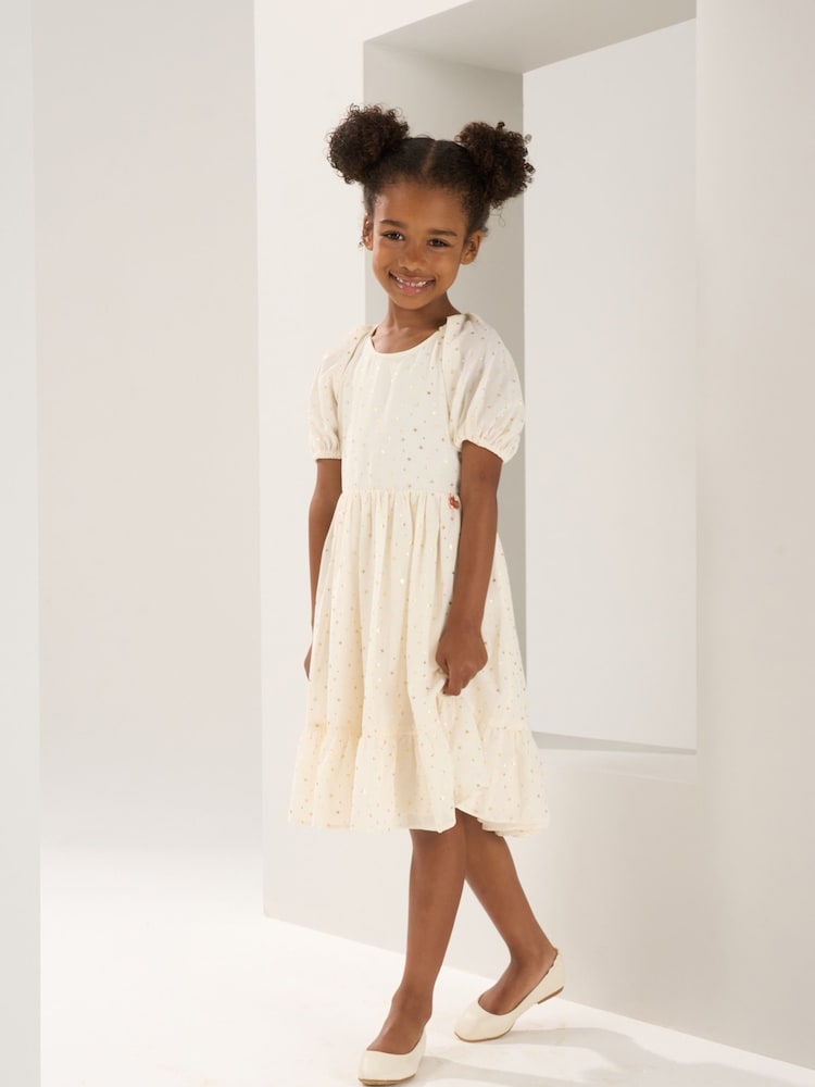 Angel & Rocket Gold Ada Star Party Dress - Image 1 of 6