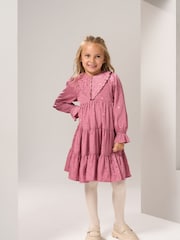 Angel & Rocket Pink Sophia Jacquard Star Dress - Image 2 of 6