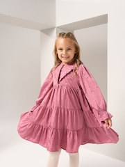 Angel & Rocket Pink Sophia Jacquard Star Dress - Image 3 of 6
