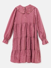 Angel & Rocket Pink Sophia Jacquard Star Dress - Image 5 of 6